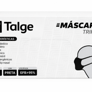 Máscara Tripla PRETA - TALGE